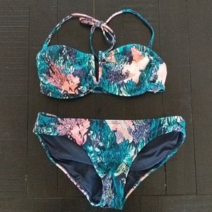 Coral print bikini